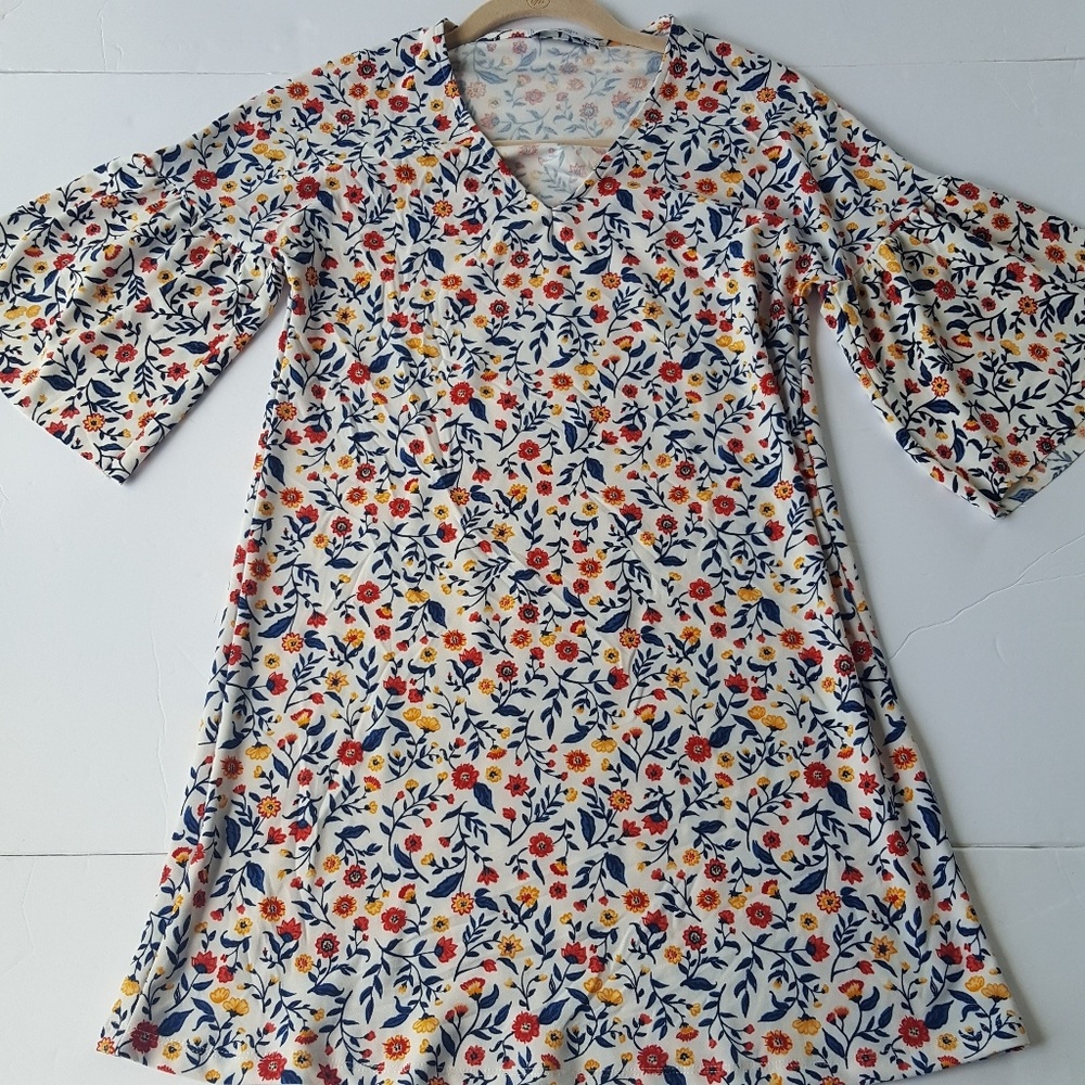 Mango Floral Print Dress